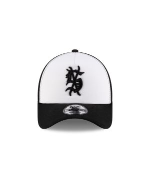KSUBI X NEW ERA 9FORTY A-FRAME TRUCKER CAP BLACK/WHITE