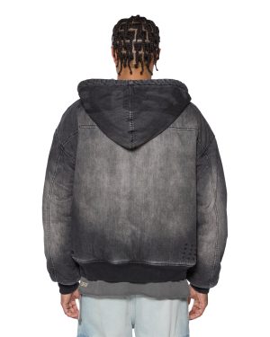 SLOUCH BOMBER JACKET FADED BLACK