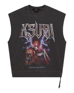 KINGDOM SLASH CREW FADED BLACK
