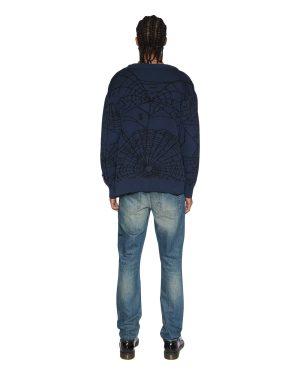 LIES KNIT CARDIGAN GASOLINE