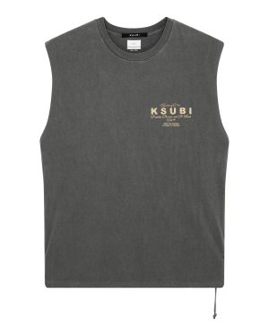 LOCK CUT OFF TEE CHARCOAL