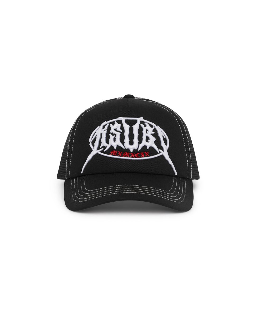 METAL TRUCKER CAP BLACK