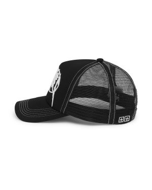 METAL TRUCKER CAP BLACK