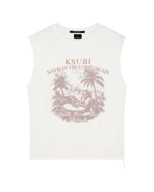 PARADISO CUT OFF TEE VINTAGE WHITE