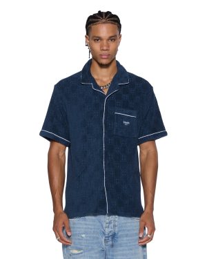 LOUNGE SS RESORT SHIRT NAVY
