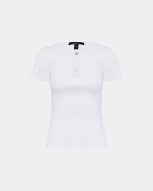 2 CHARM SS TEE WHITE