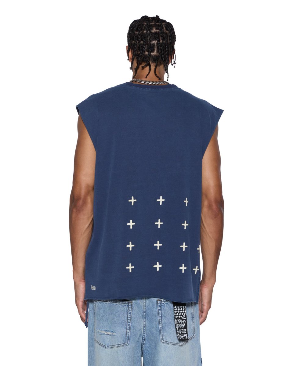 ALL DAY BIGGIE CUT OFF TEE DEEP