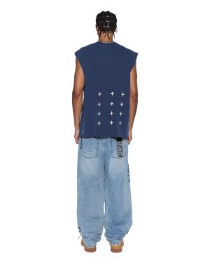 ALL DAY BIGGIE CUT OFF TEE DEEP