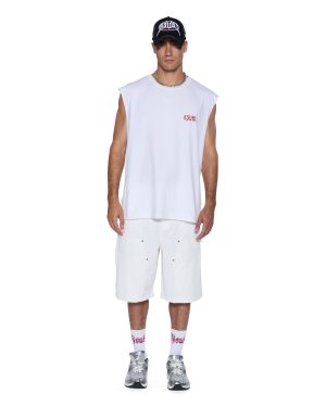 KINGDOM CUT OFF BIGGIE TEE WHITE