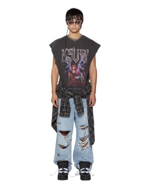 KINGDOM SLASH CREW FADED BLACK