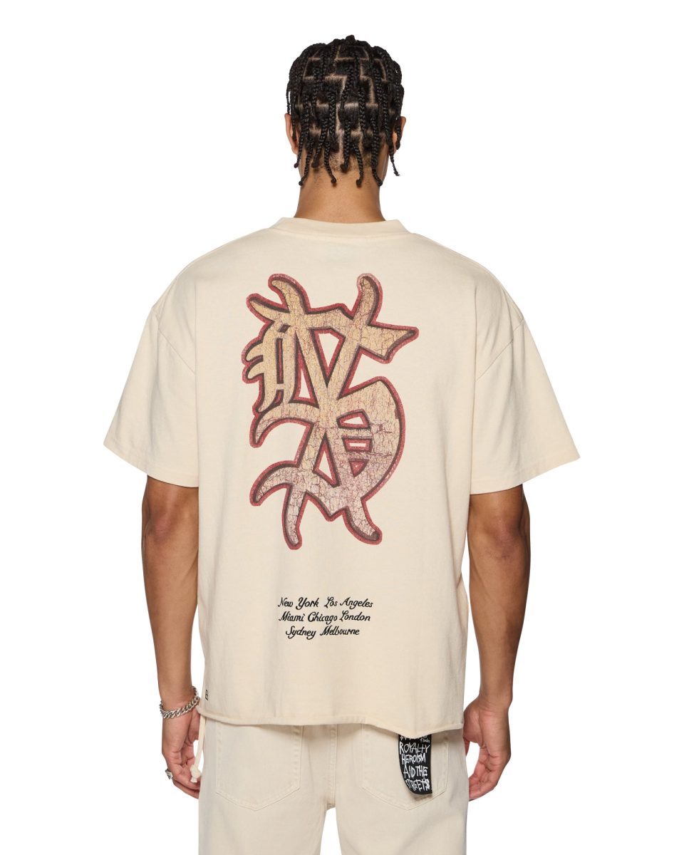 PLAYOFF EKCESS SS TEE DUSTY DESERT