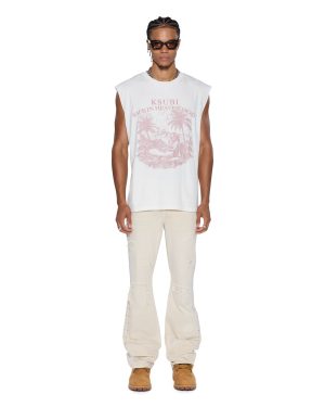 PARADISO CUT OFF TEE VINTAGE WHITE