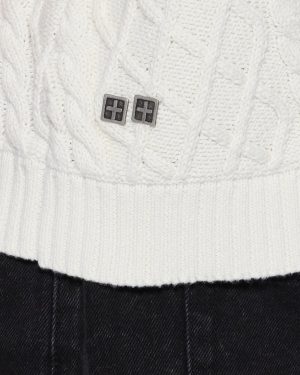 TURNCABLE KNIT VEST VINTAGE WHITE