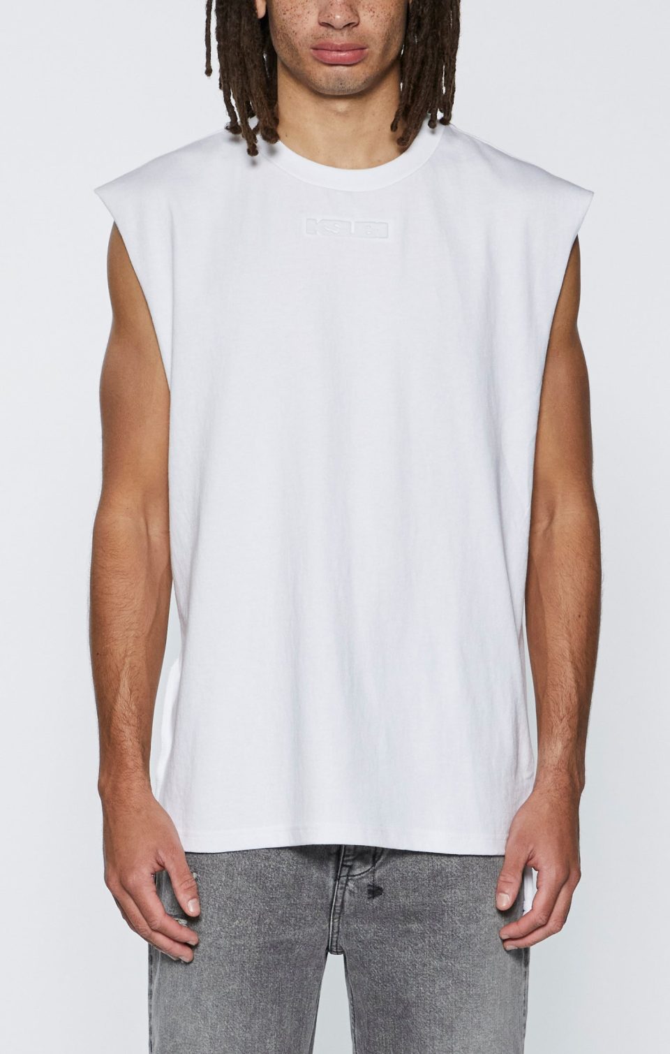 INTRUDER CUT OFF TEE TRU WHITE