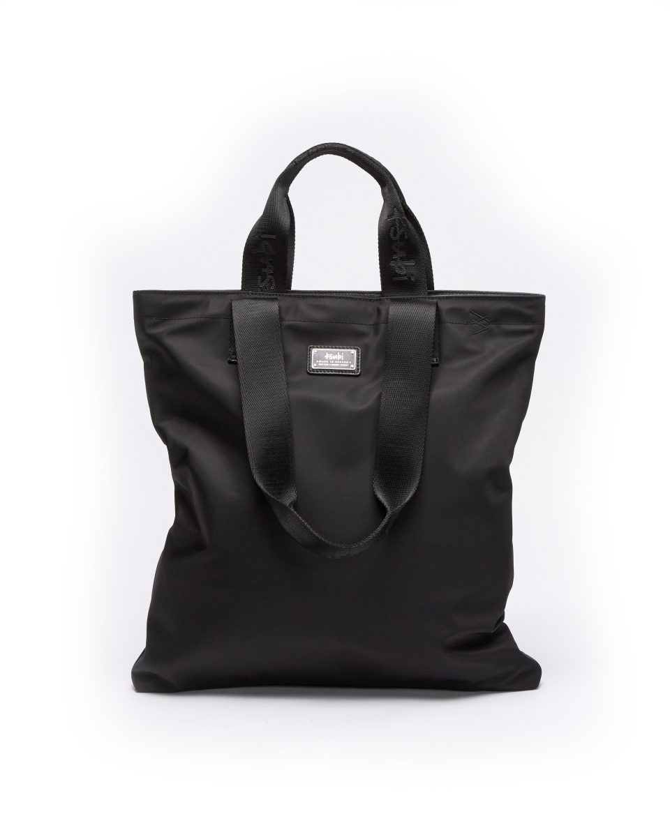 MADE IN HEAVEN NYLON LEATHER TOTE BLACK