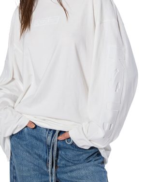 SOTT BOYFRIEND LS TEE VINTAGE WHITE