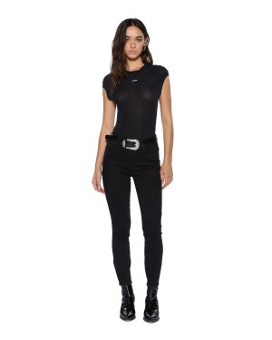 STAPLE SS TEE BLACK SHEER